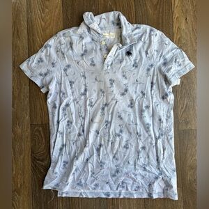🦄10/$10 Abercrombie Kids Blue Patterned Polo
